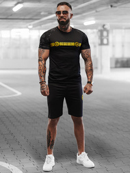 Komplet dresowy męski czarny OZONEE O/HM760Z