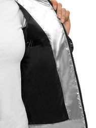 Kurtka damska z kapturem czarna OZONEE N/7008/1