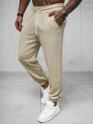 Spodnie dresowe męskie beżowe OZONEE O/K960SP