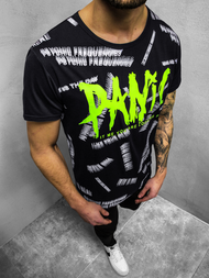 T-Shirt męski czarny OZONEE JS/KS1998Z