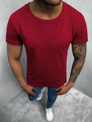 T-Shirt męski bordowy OZONEE O/1208Z