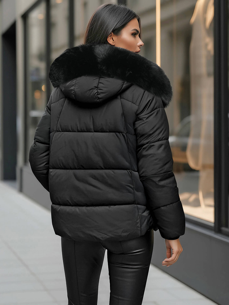 Куртка жіноча чорна OZONEE O/16M9179/392