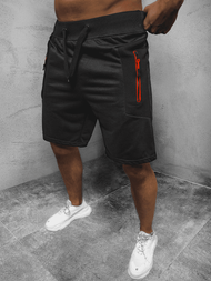 Spodenki dresowe męskie czarne OZONEE JS/68K10268