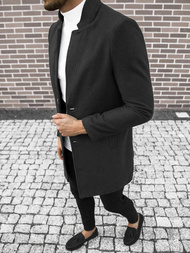 Płaszcz męski czarny OZONEE O/5628