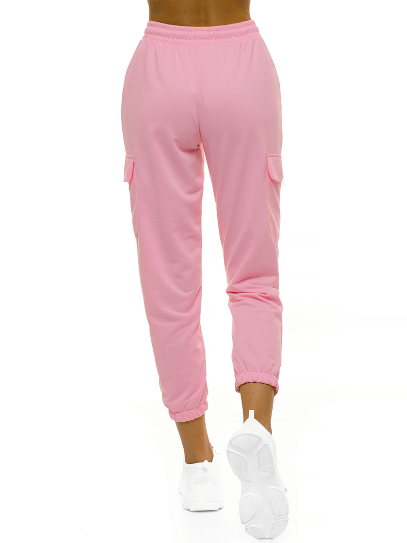 Spodnie dresowe damskie jasno-różowe OZONEE O/MB2001/21