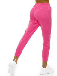 Spodnie dresowe damskie różowo-neonowe OZONEE O/MB2002/21