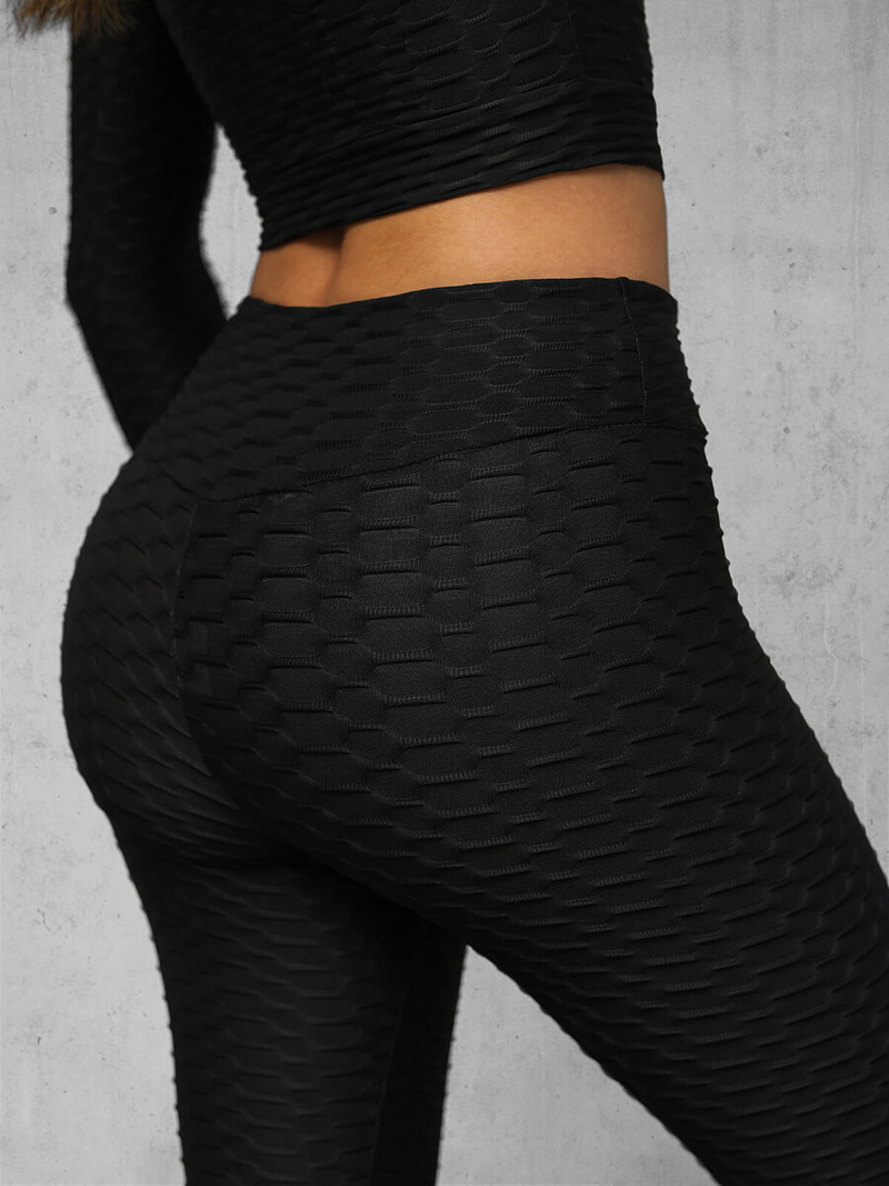 Komplet sportowy dwuczęściowy damski czarny OZONEE O/22060Z