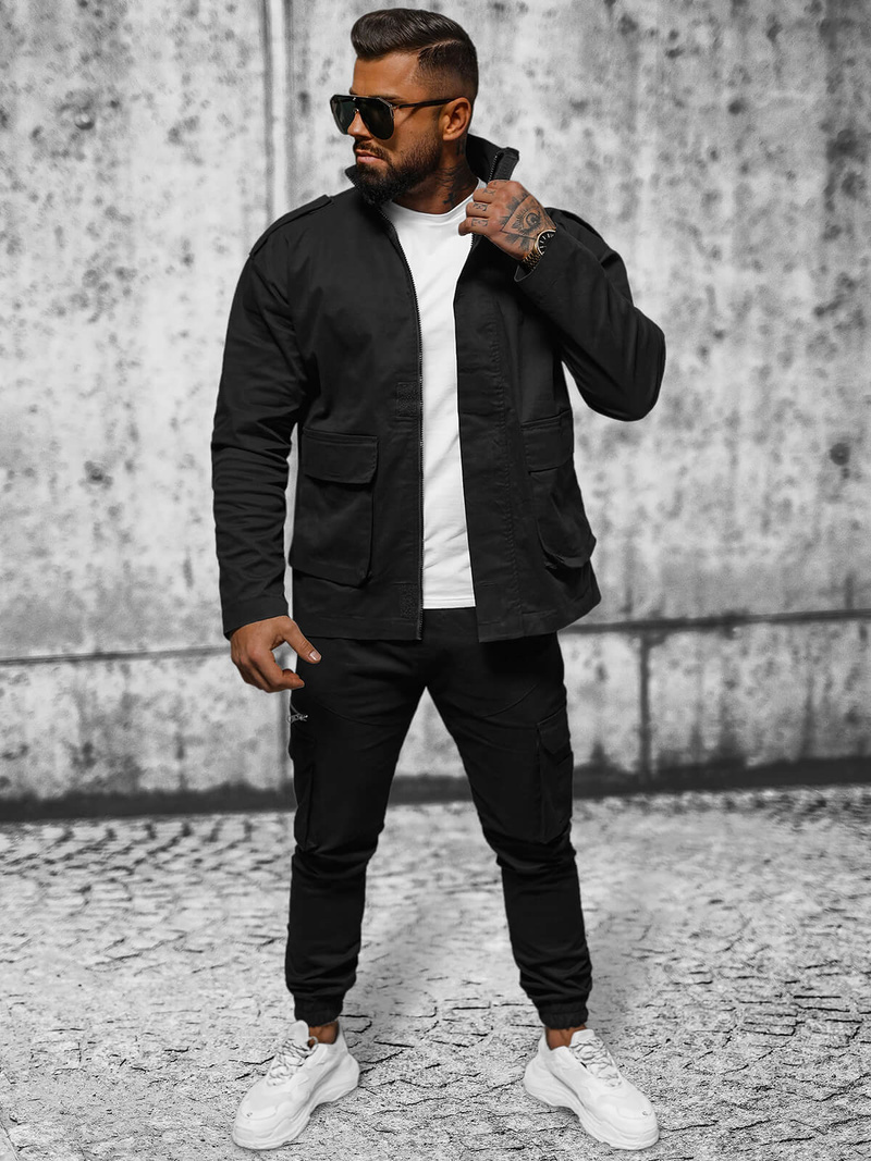 Куртка чоловіча чорна OZONEE O/G3035