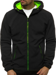 Куртка softshell чоловіча Чорна OZONEE JS/KS2182