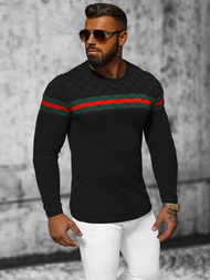 Sweter męski czarny OZONEE L/2194Z