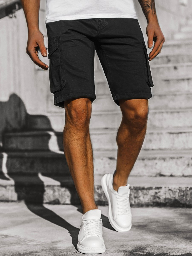 Шорти джинові чоловічі Чорнi OZONEE JS/HH5011