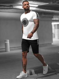 Чоловічий спортивний комплект Бiло-Чорний OZONEE O/HM788Z