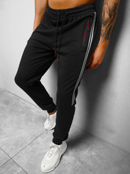 Spodnie dresowe męskie czarne OZONEE JS/68K10338