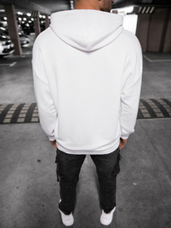 Bluza z kapturem męska oversize biała OZONEE PE/TA8403