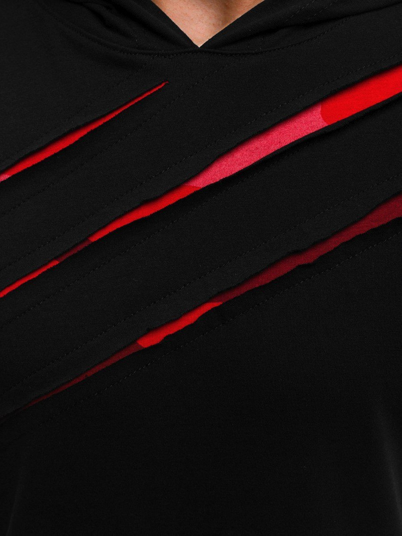 Футболка чоловіча Чорно-Червона OZONEE A/1185Z