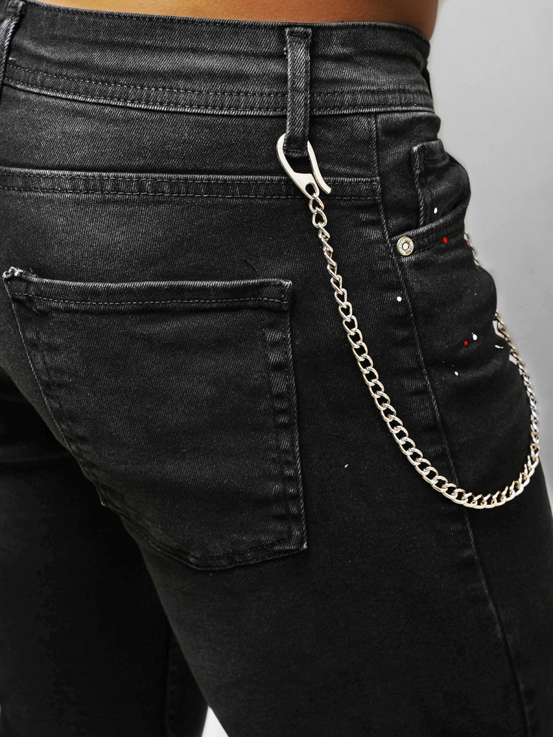 Чоловічі джинси Чорнi OZONEE O/WE1006