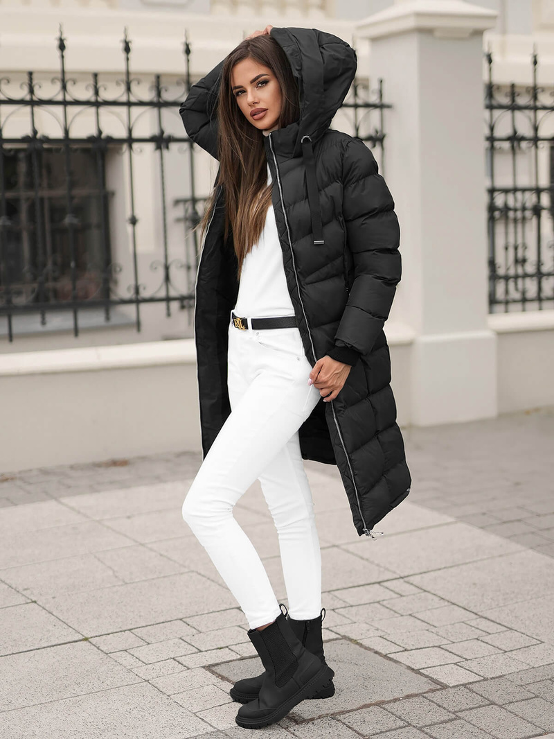 Куртка жіноча чорна OZONEE JS/M736/392Z