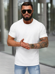 T-shirt męski biały OZONEE JS/8T88/1Z