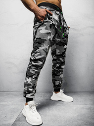 Spodnie dresowe męskie szare OZONEE JS/KZ15 