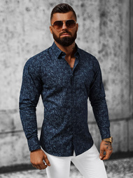 Koszula męska granatowa OZONEE O/V06