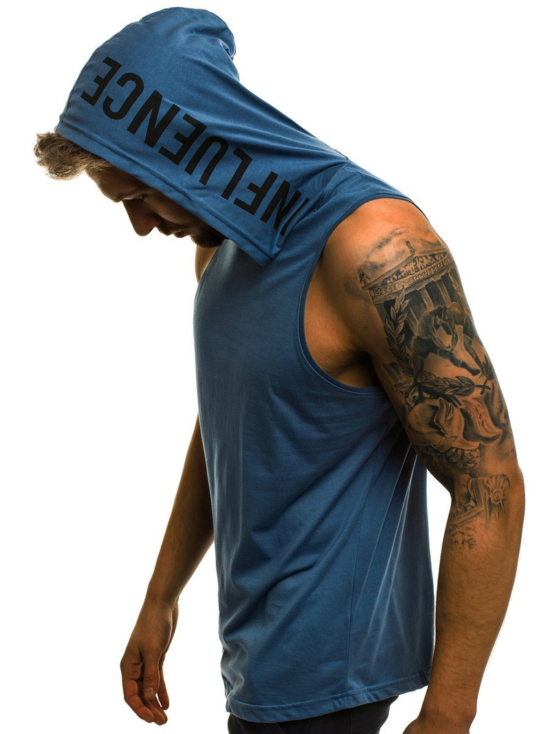 Майка чоловіча Синя OZONEE O/2537