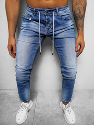 Spodnie jeansowe męskie jasno-niebieskie OZONEE NB/MP0021BC