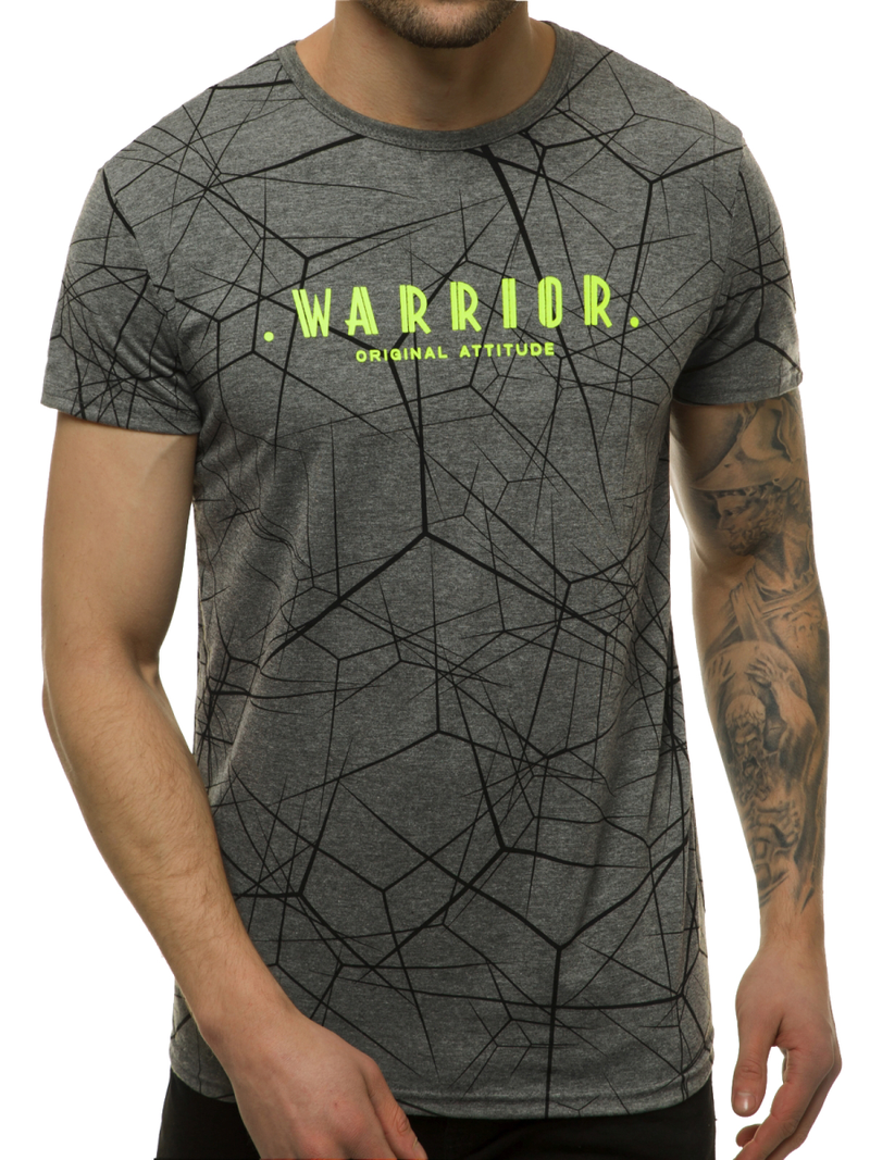 T-Shirt męski grafitowy OZONEE JS/SS10935