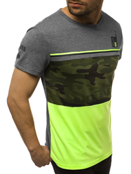 T-Shirt męski grafitowy OZONEE JS/SS10979