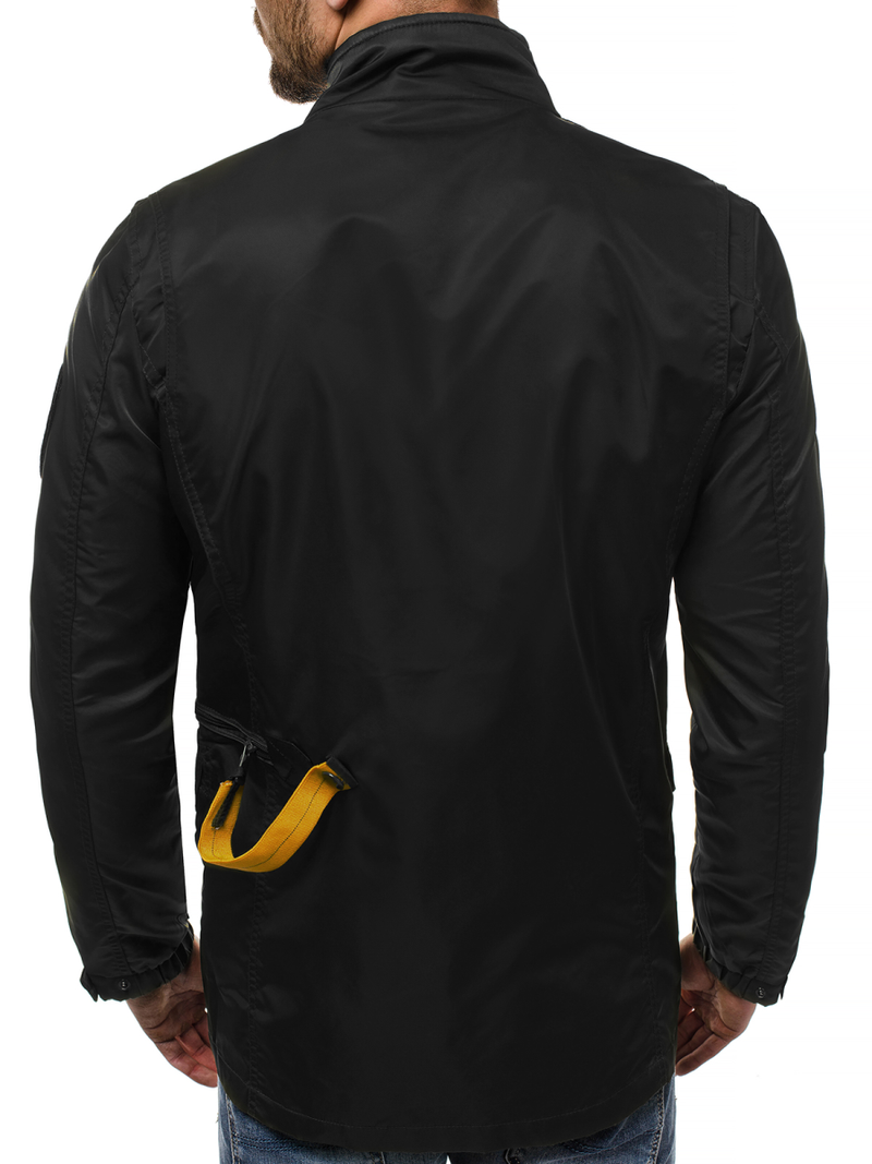 Kurtka przejściowa męska czarna OZONEE O/99237