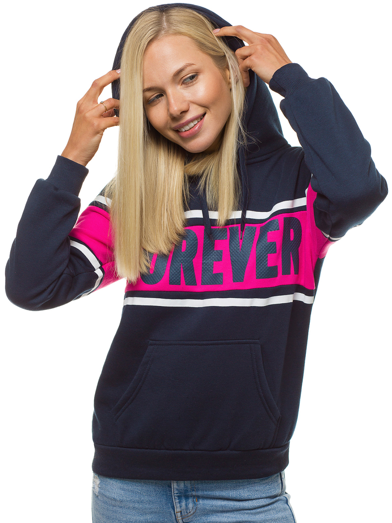 Жіноча Толстовка з капюшоном Сапфірова OZONEE JS/KSW2004