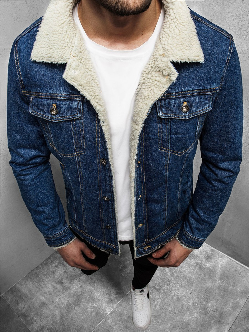 Куртка чоловіча джинсова Синя OZONEE JB/JP1109Z