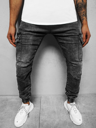 Штани чоловічі джоггери Чорнi OZONEE DR/TF128