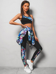 Жіночий спортивний костюм з трьох частин Кольоровий OZONEE O/MS02Z