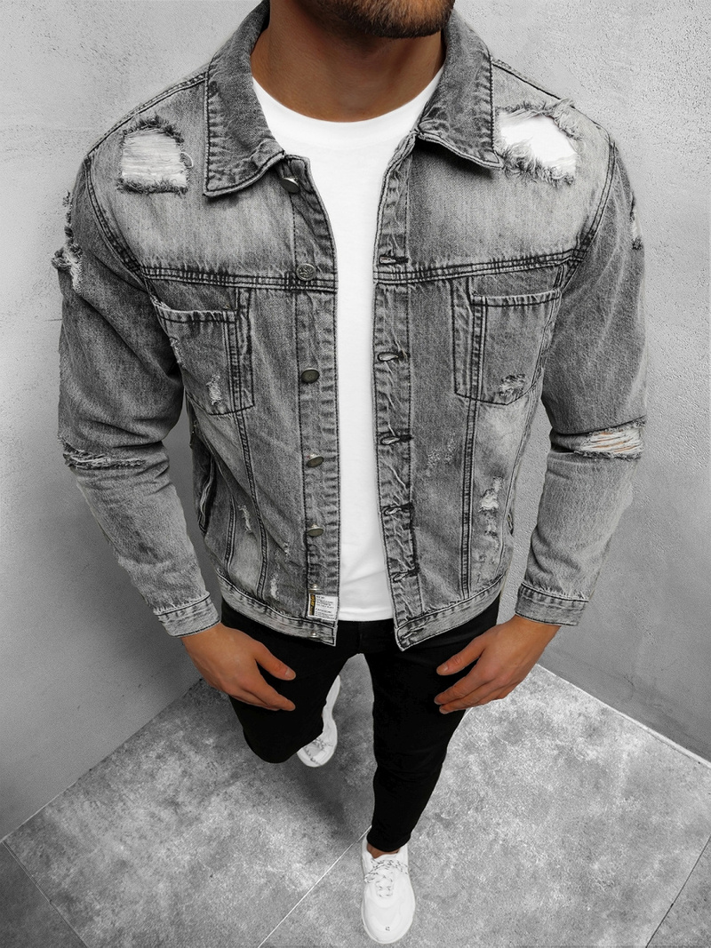 Чоловіча джинсова куртка Сiра OZONEE NB/MJ501G