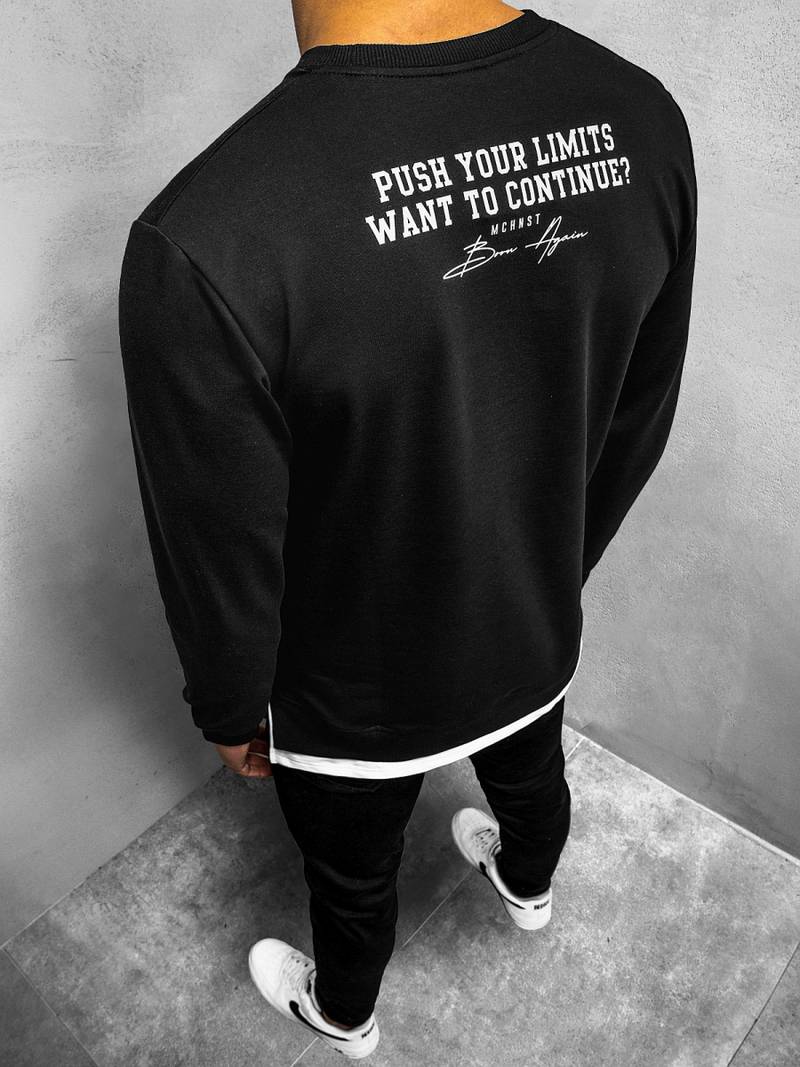 Толстовка чоловіча Чорна OZONEE MACH/20373Z