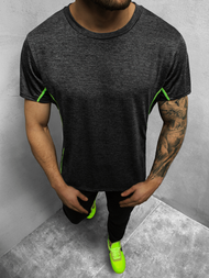 T-Shirt męski czarny OZONEE JS/HM073/1