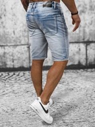 Spodenki męskie jeansowe jasno-niebieskie OZONEE NB/MP0263BC