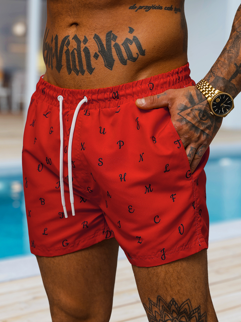 Шорти для плавання чоловічі червонi OZONEE O/MTK3218