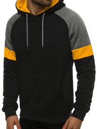 Bluza z kapturem męska czarna OZONEE JS/KS2236