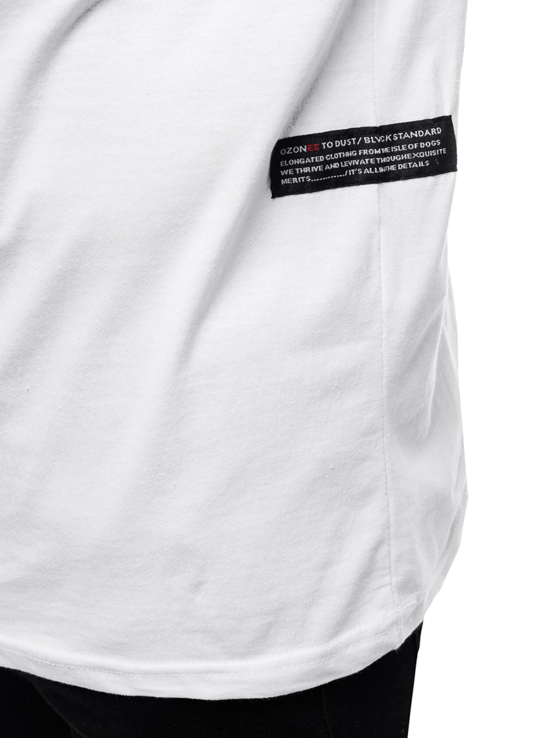 Longsleeve męski biały OZONEE O/1292Z