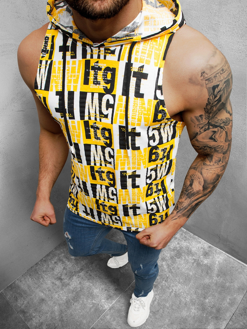 Майка чоловіча Чорно-Жовта OZONEE O/BL310Z