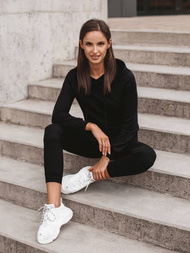 Жіночий спортивний костюм з двох частин Чорний OZONEE O/MB2036/21