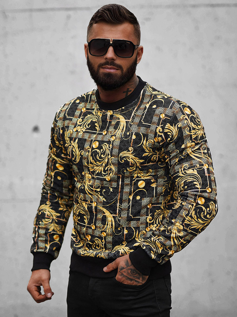 Толстовка чоловіча Чорна OZONEE O/D7147