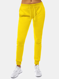 Spodnie dresowe damskie żółte OZONEE JS/CK01