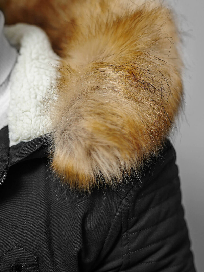 Куртка зимова чоловіча чорна OZONEE JD/390