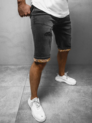 Spodenki męskie jeansowe czarne OZONEE JS/K15005/2