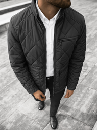 Kurtka przejściowa męska czarna OZONEE JS/22M11/1