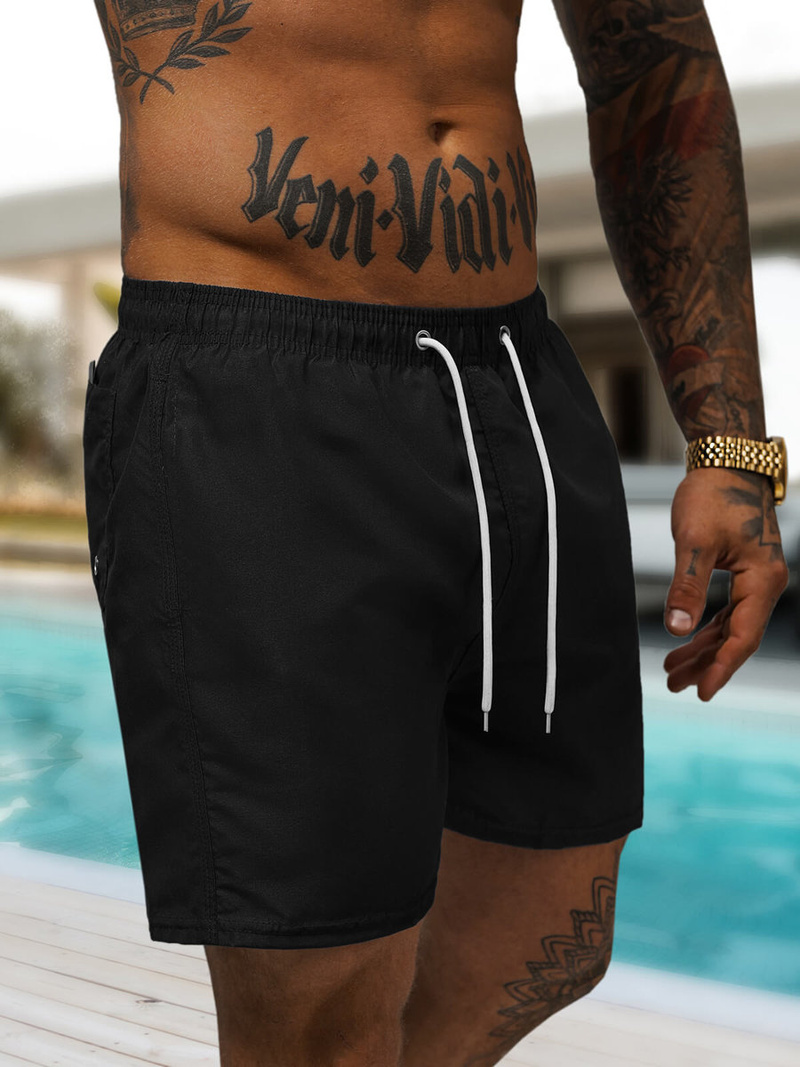 Spodenki kąpielowe męskie czarne OZONEE JS/XL020/1