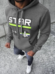 Bluza z kapturem męska grafitowa OZONEE JS/Y10055