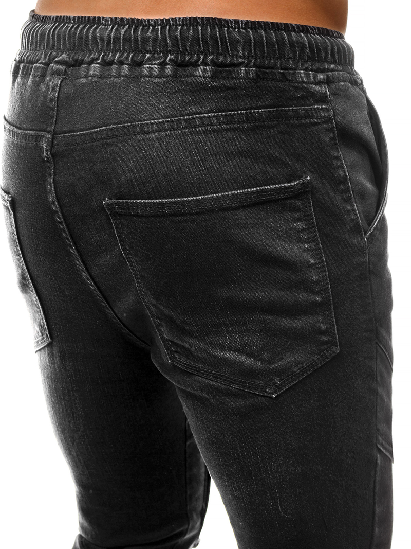 Spodnie jeans jogger męskie czarne OZONEE G/1067